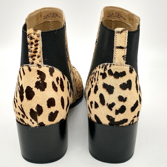 Chinese Laundry Finn Pony Ankle Boots Leopard - Picture 5 of 9